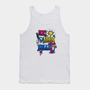 Ice music Nine band Kills  – Flower On White Tank Top